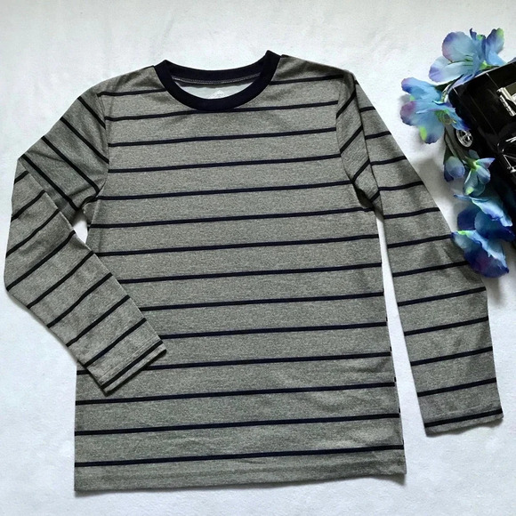 Thereabouts NWOT Striped Long Sleeves Shirt Boys M (10/12) - Picture 2 of 7